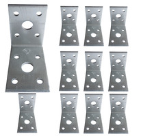 Corner Angle Bracket 90 Degree Heavy Duty Right Metal Galvanised 50x50x35x2.5mm