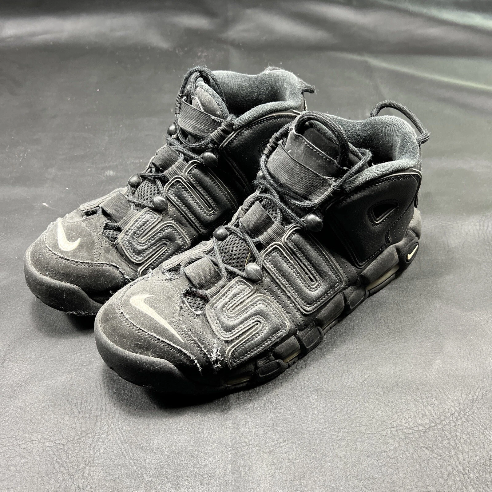 Taille 10,5   Nike Supreme x Air More Uptempo noir