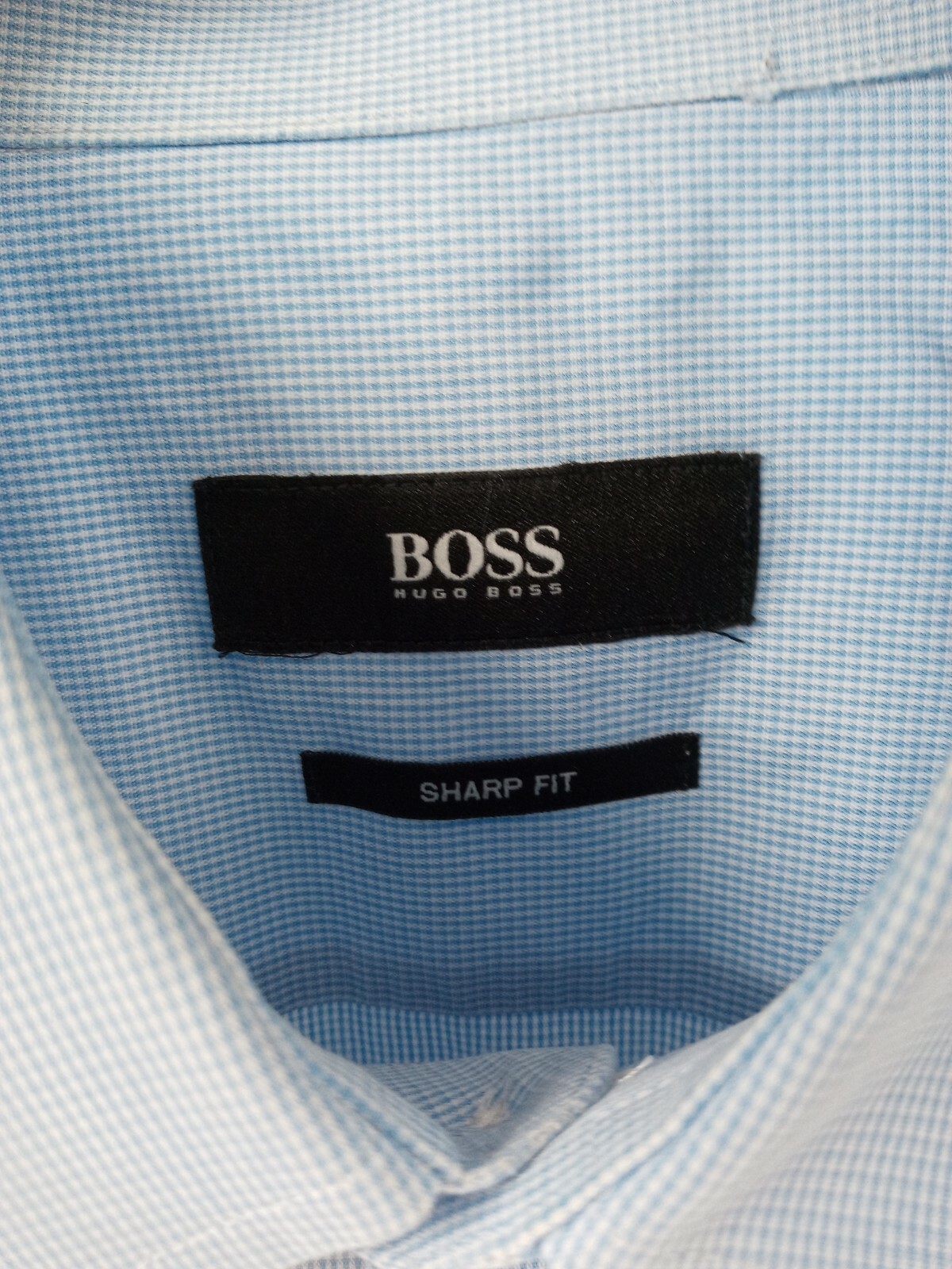 Men's Boss Hugo Boss Blue Button Up Shirt Size 16/32-33 | eBay