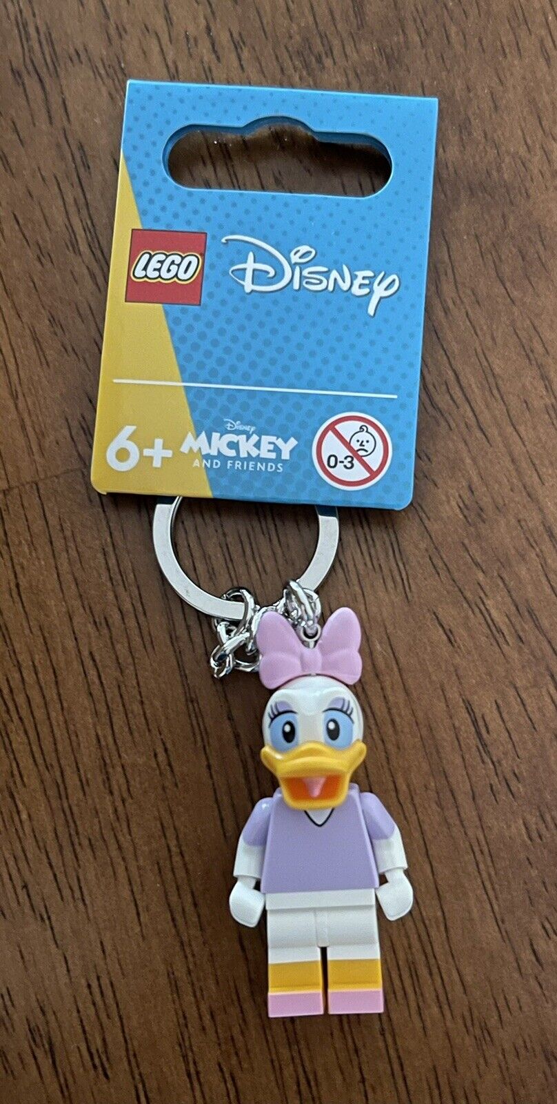 Lego Disney Daisy Duck Keyring / Keychain 854112-Brand New-Fast Shipping!!!