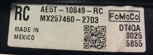2010-20 FORD FUSION USED DASHBOARD INSTRUMENT CLUSTER FOR SALE (MPH) - Picture 4 of 6