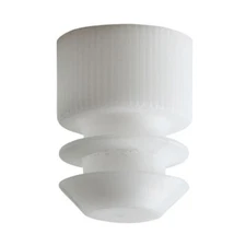 Test Tube Cap, Flange Type, 13mm, White, Karter Scientific 207X2 (Pack 1000)