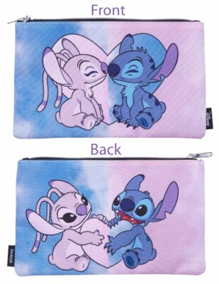 Loungefly Disney Lilo Stitch Stitch Angel Split Heart Makeup Bag NWT 