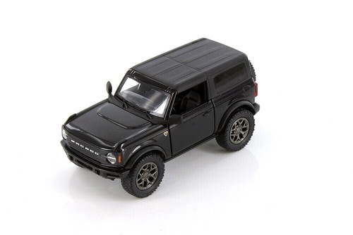 2022 Ford Bronco toit rigide haut fermé échelle 1:34 modèle moulé sous pression noir par Kinsmart - Photo 1/4