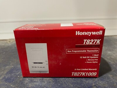 Buy Honeywell T827K1009 Mercury Heat Only Thermostat 12 Volt or