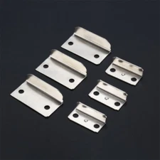 10pcs Furniture Drawer Wardrobe Lock Strike Plates Nickel Plating S/L Household