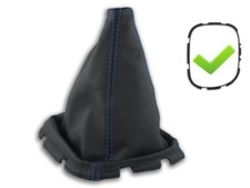 SCHALTMANSCHETTE FUR NISSAN NAVARA PATHFINDER SCHALTSACK NAHT BLAU +RAHMEN 210mm