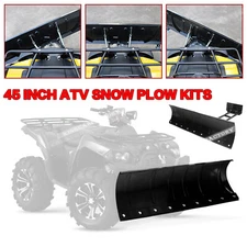 Snow Plow Adjustable 45" Steel Push Blade Universal Kit For ATV UTV Truck Pickup