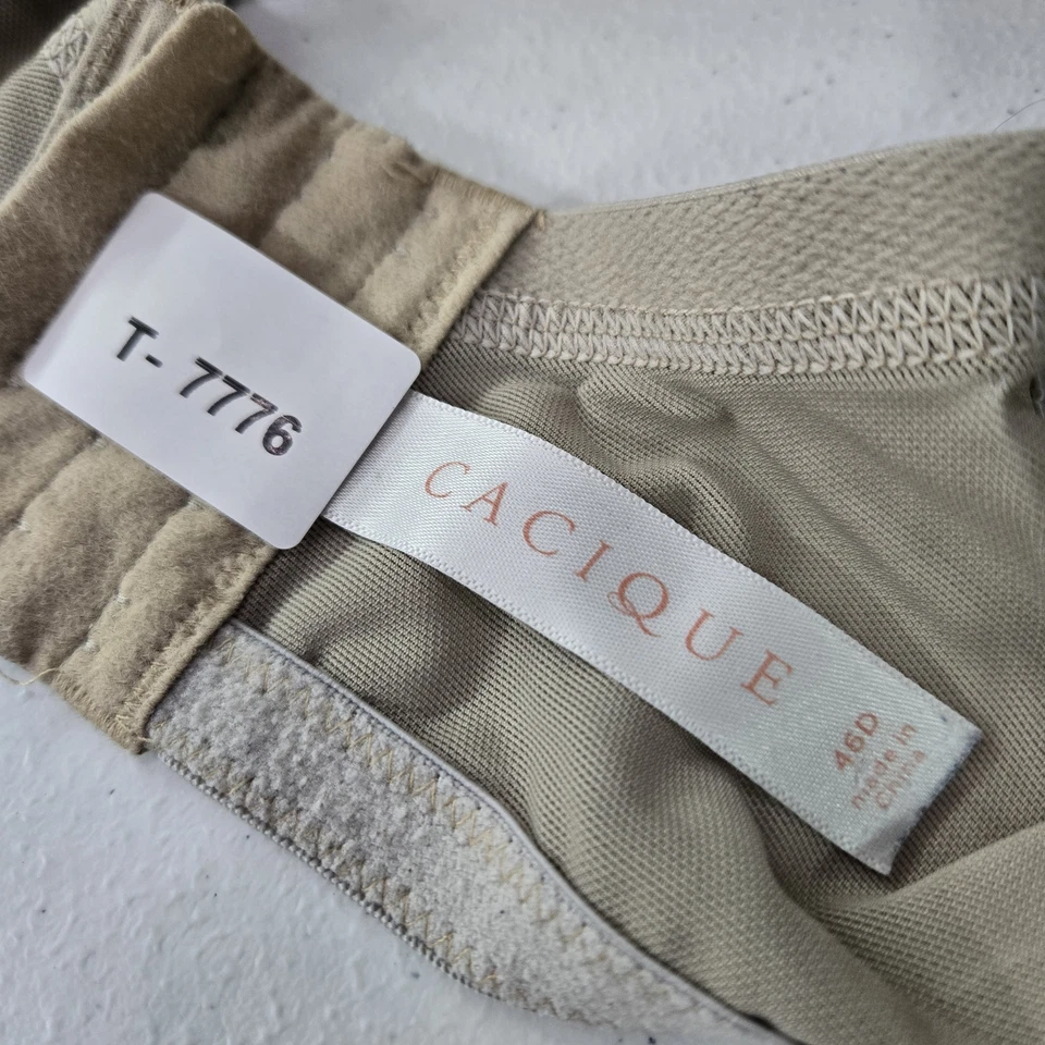 Sujetador Cacique Mujer 46D Beige Floral Ligeramente Forrado Balconette Con Aros Encaje Foto 2 de 4