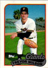 1989 Topps #783 Trevor Wilson Rookie Card San Francisco Giants. rookie card picture