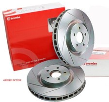Brembo 320MM REAR PAIR OF SLOTTED Brake Rotors FOR BMW 5 series E60 E61