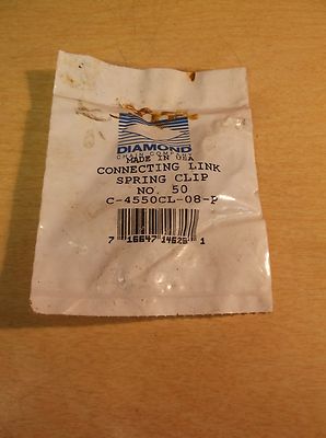 Diamond Connecting LInk Spring Cli C-4550CL-08-P *FREE SHIPPING*