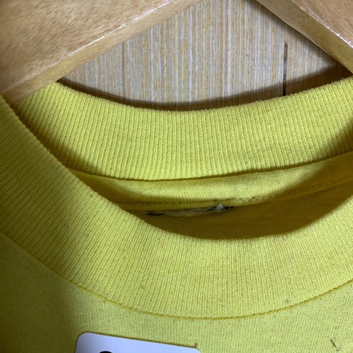 VTG Don't Be A Pecker Shirt Youth Small Yellow Short Sleeve Boy Woody Woodpecker - Picture 5 of 13