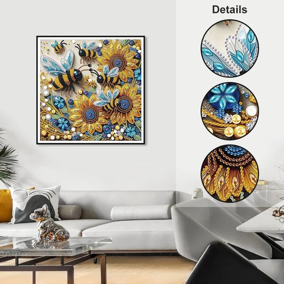 5D Special Shape Diamond Art Kits for Beginners, Diamond Painting Kits for Adult - Image 3 of 4