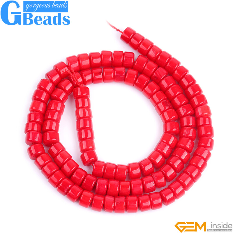 Assorted Coral Gemstone Rondelle Spacer Beads - White, Pink, Red For Jewelry Making
