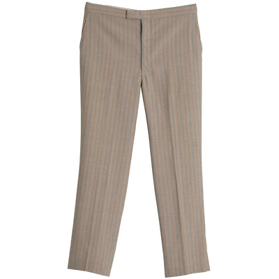 Sundazed (Austria) 70s, Linen-Wool Blend, Pinstripe Weave, Extended Tab Closure