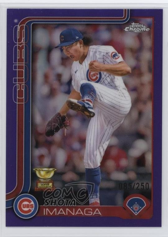 2025 Topps Chrome Purple Refractor /250 Shota Imanaga #149 6fs