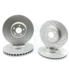 FOR MERCEDES GLC350d GLC350e GLC400d E400d C43 GLC 43 AMG FRONT REAR BRAKE DISCS