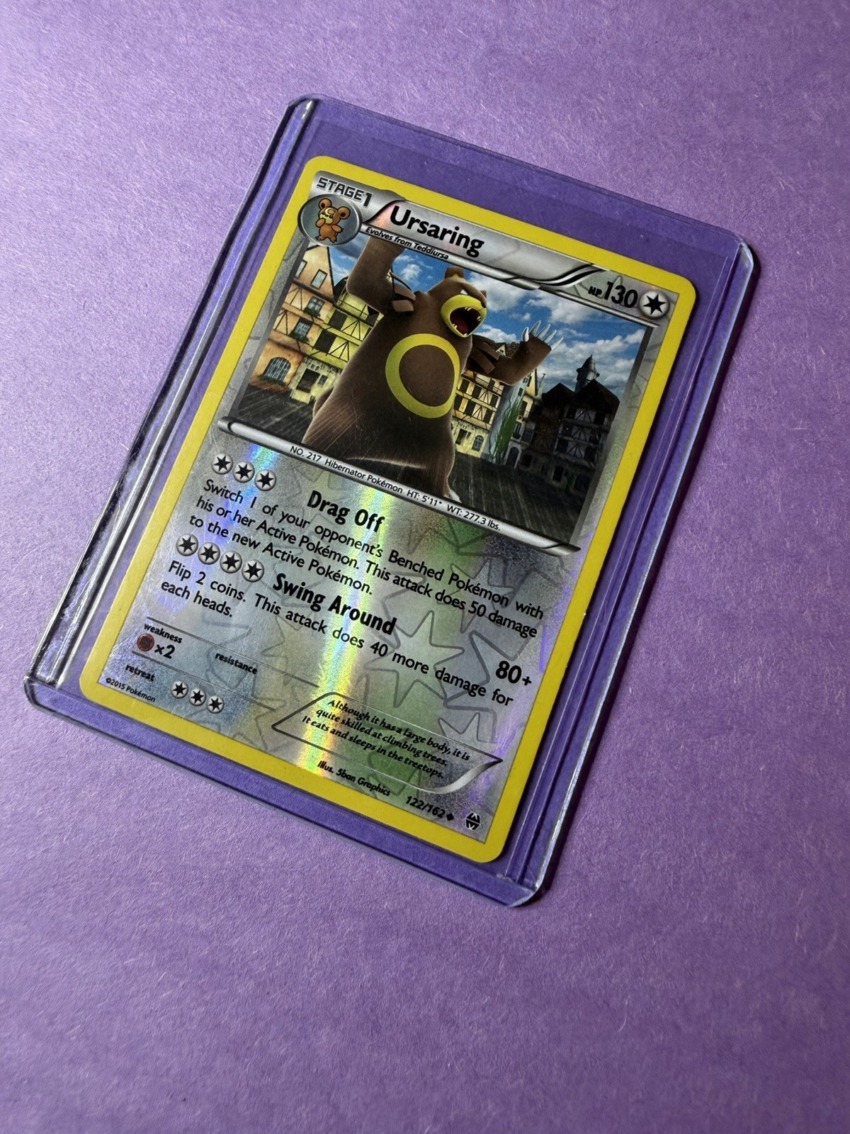 Ursaring 122/162 Reverse Holo Pokemon XY BREAKthrough LP Uncommon 2015 
