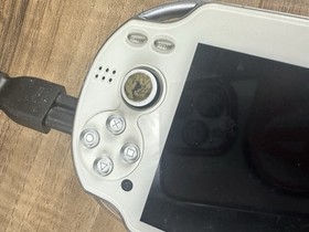 Sony PS Vita PCH-1001 White OLED Console w/ Charger Tested Working