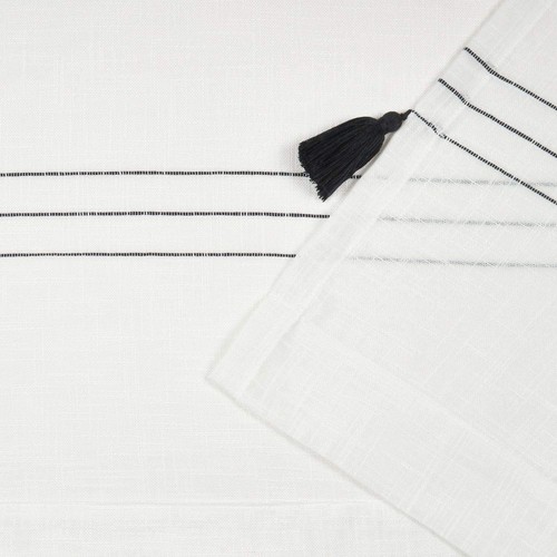 Curtains Demi Light Filtering Tab Top Curtain Panel Pair, 54"x84", Black, Set... - Picture 4 of 7