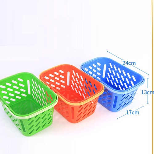 Cesta de plástico de cocina para niños de simulación cesta de almacenamiento de juguetes cesta de compras - Imagen 8 de 12