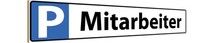 Holzschild 10X46 Cm Mitarbeiter Parkplatzschild Deko Geschenk Holz Schild