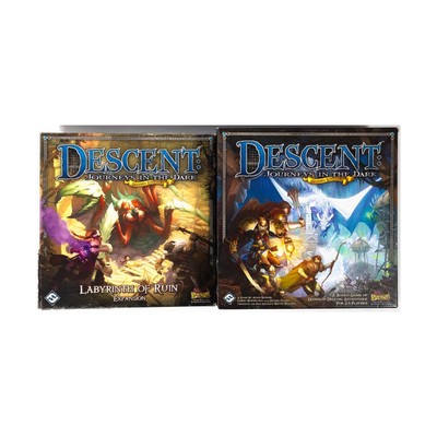 FFG Board Game  Descent 2nd Ed Collection #59 - Base Game + 2 Expansio Fair/EX