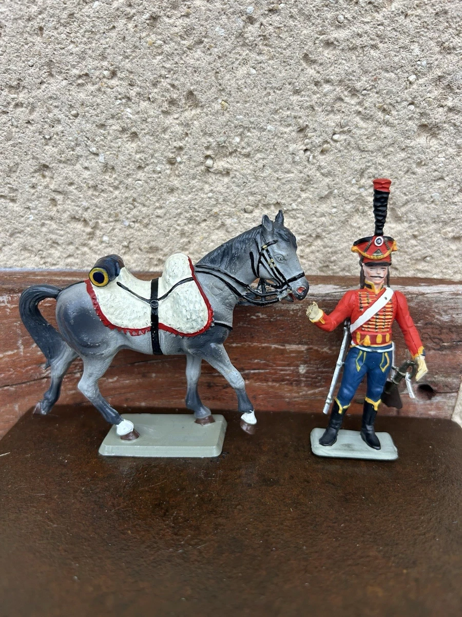 lot Variè : 11 ancienne figurines cow boy soldat chevaux indien starlux