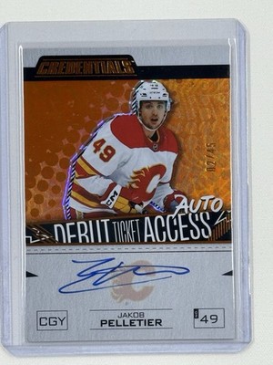 2023-24 debut ticket access autographs orange #DTAA-PE Jakob pelletier 02/45