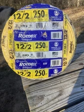 250 ft 12/2 Solid Southwire Romex SIMpull CU NM-B Indoor Wire Copper