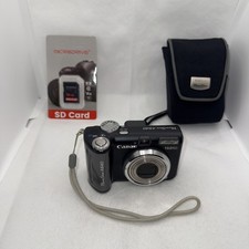 Canon PowerShot A640 10MP Digital Camera Tested Plus Case And 16GB SD Card