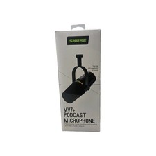 Shure MV7 Podcast Microphone USB-C/XLR Dynamic Vocal Mic Black