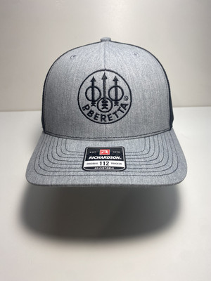 Beretta Firearms Logo Cap Gray/black Mesh Richardson 112 SnapBack
