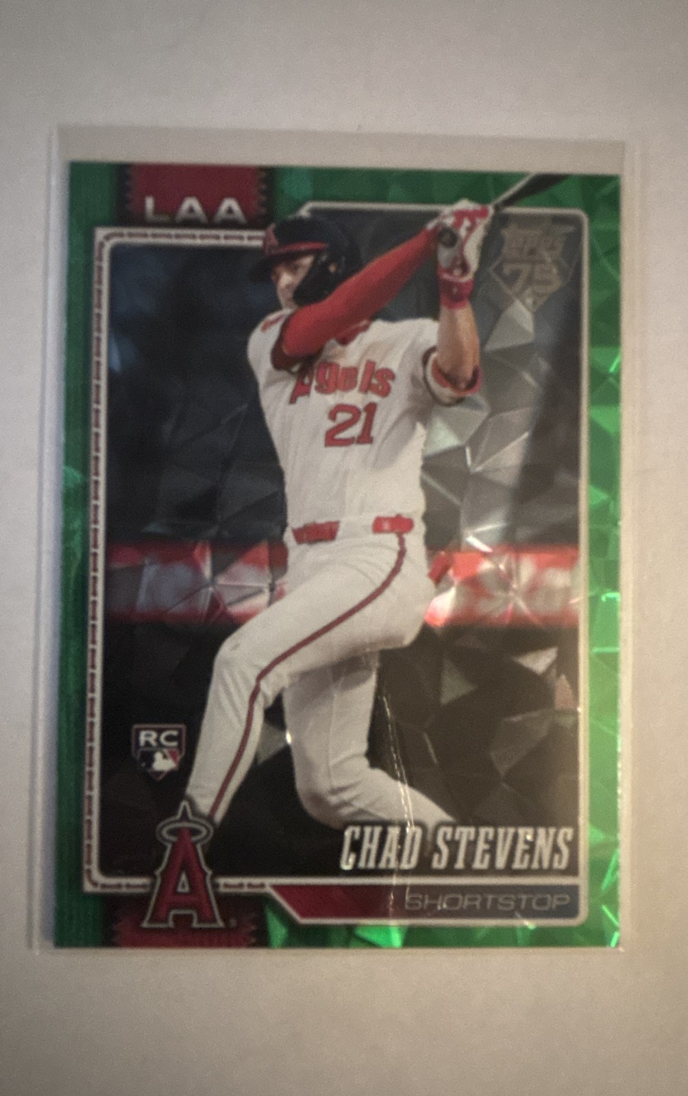 2026 Topps Series 1 - Chad Stevens #232 Green Diamante Foil /99 (RC)