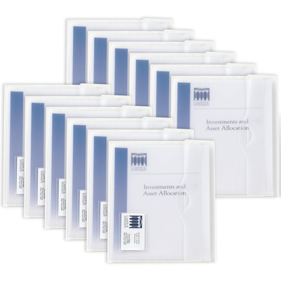 Avery Translucent Document Wallet Clear Travel Document Organizer Holds Up To