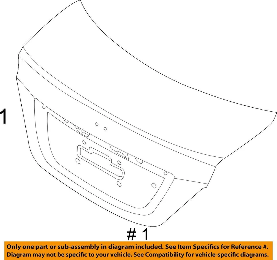 (LOCAL PICKUP ONLY) Trunk/Hatch/Tailgate Sedan Fits 12-17 ACCENT 2592215 Foto 4 de 4