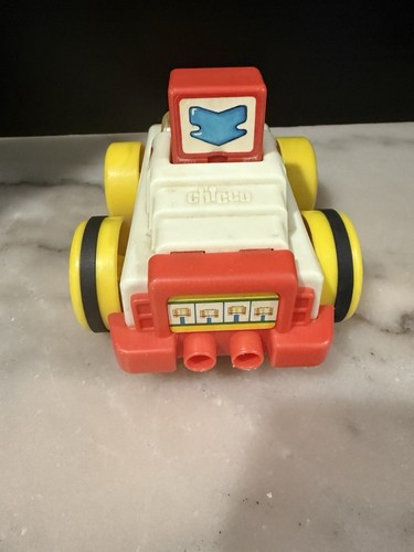 Rare Vintage Plastic Chicco Push N' Go #2 Race Car Made in Italy - Picture 3 of 6
