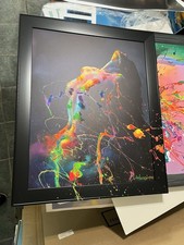 Jim Warren Electric Lady L/E AP Signed and Embellished - Neon Black Light