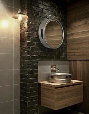 #ad Sink amp; Mirror Beer Keg Bathroom Set $390.00