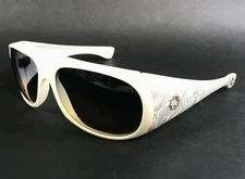 Spy Optic Sunglasses Hourglass White Paisley with Gray Yellow Fade Lenses