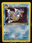 Dark Gyarados Team Rocket Set 8/82 1st Edition Halo Pokemon TCG - Vintage