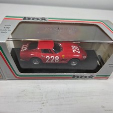 Box Model 1/43 Scale Diecast 8430 Ferrari 275 GTB/4 #228 Targa Florio 1966 Red