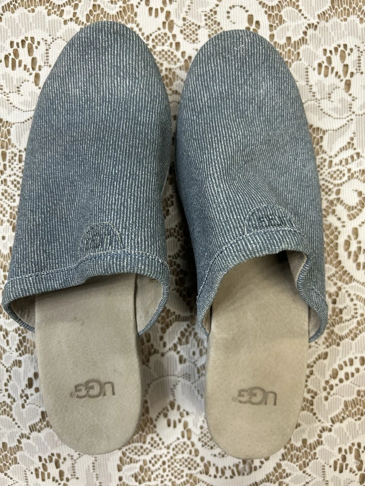 Tamanco UGG Australia denim Evie tamanho 6 - Imagem 3 de 4