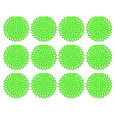 12Pcs Urinal Screen Deodorizer Anti-Clogging Odor Freshener Urinal Cakes Green
