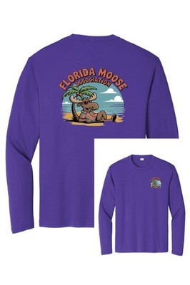 Florida Moose Association Sport Tek dry fit long sleeve t shirt unisex ST350LS