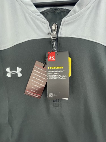 Under Armour Storm Loose Fit Schwarz 1/4 Zip Kurzarm Pullover 2XL SEC Logo - Bild 11 von 11