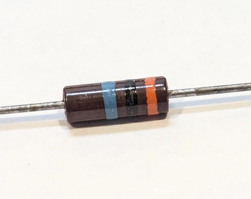 8.4oz (375+) PCS Vtg 30 Megohm 30M Ohm Carbon Comp Resistors ±20% NOS Bulk Lot - product listing photo