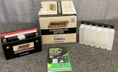 NEW GENUINE MOOSE UTILITY 2113-0230 12V AGM MAINTENANCE-FREE BATTERY YT7B-BS