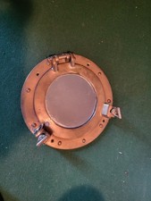 Vintage Nautical Vintage Brass Mirror Porthole Well Made